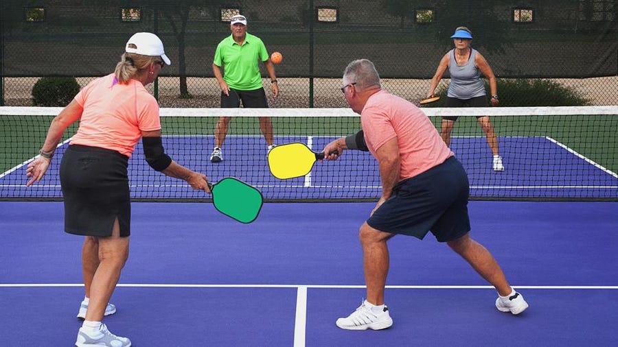 Serving charity: Darrin Eakins takes the court for more than just pickleball